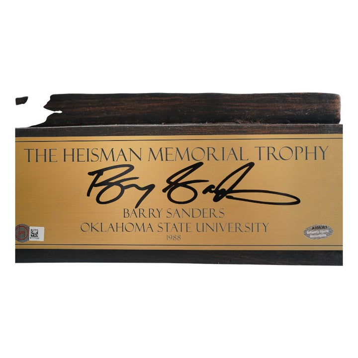 Barry Sanders Oklahoma State University Autographed Heisman Trophy Schwartz Auth