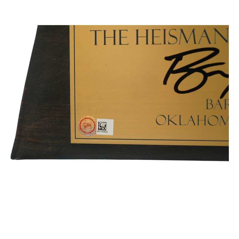 Barry Sanders Oklahoma State University Autographed Heisman Trophy Schwartz Auth