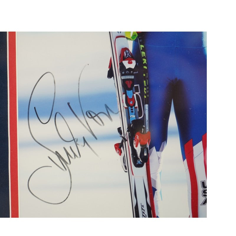 Lindsey Vonn Autographed 11x14 2010 Vancouver Olympics Photo SM COA
