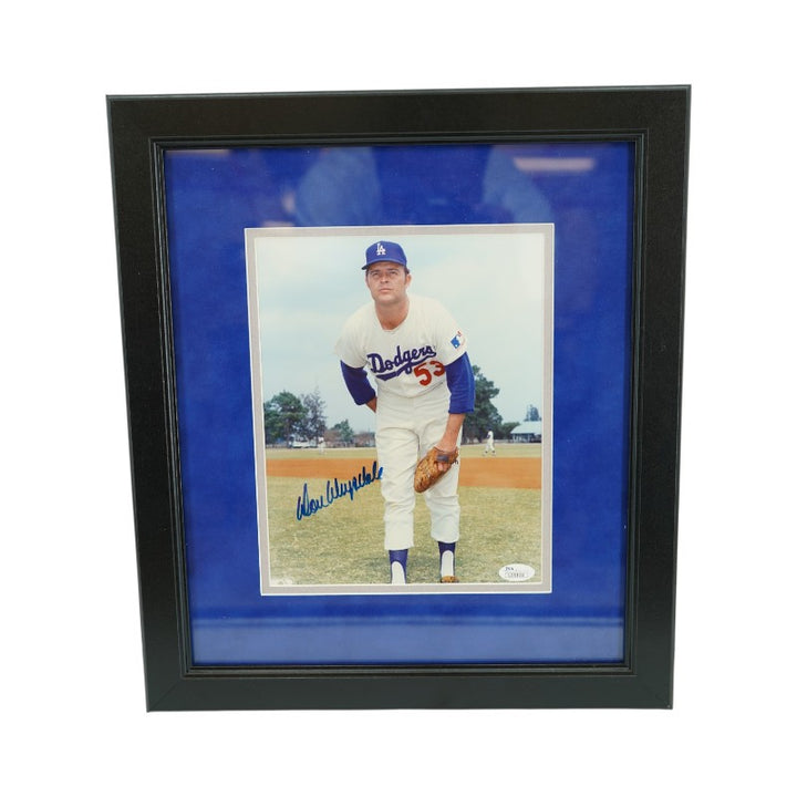 Don Drysadale Los Angeles Dodgers Autographed Framed 8x10 Photo JSA COA