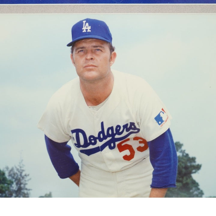 Don Drysadale Los Angeles Dodgers Autographed Framed 8x10 Photo JSA COA