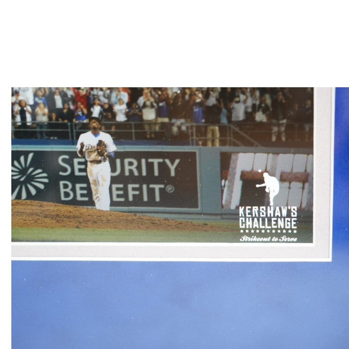 Clayton Kershaw Los Angeles Dodgers Autographed Framed 8x10 Photo PSA COA