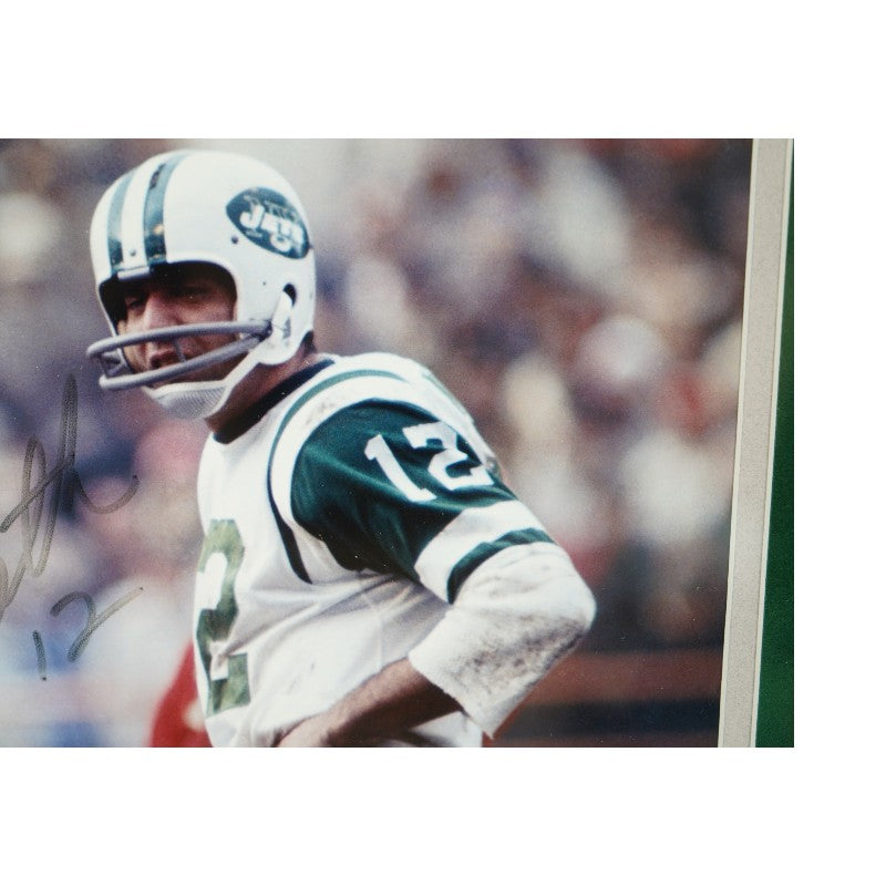 Joe Namath New York Jets Autographed Framed 8x10 Photo SM COA/ Namath Holo