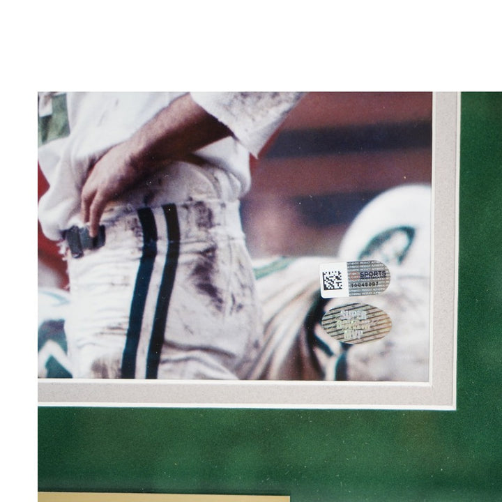 Joe Namath New York Jets Autographed Framed 8x10 Photo SM COA/ Namath Holo
