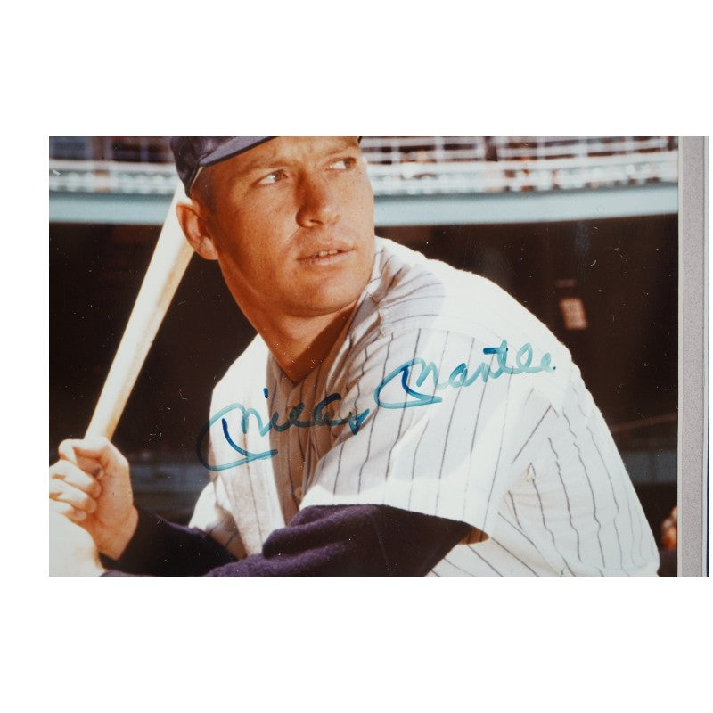 Mickey Mantle New York Yankees Autographed Framed 8x10 Photo Beckett LOA