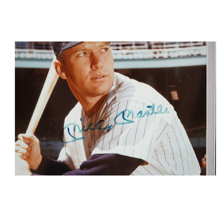 Mickey Mantle New York Yankees Autographed Framed 8x10 Photo Beckett LOA