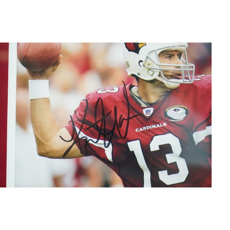 Kurt Warner Arizona Cardinals Autographed Framed 8x10 Photo Beckett Auth