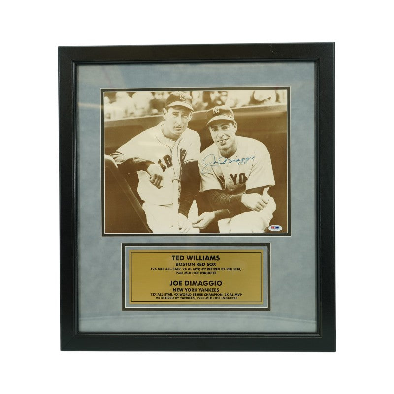 Joe DiMaggio New York Yankees Autographed 11x14 Photo PSA DNA LOA