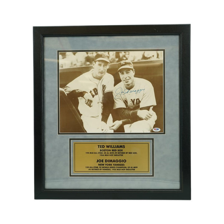 Joe DiMaggio New York Yankees Autographed 11x14 Photo PSA DNA LOA