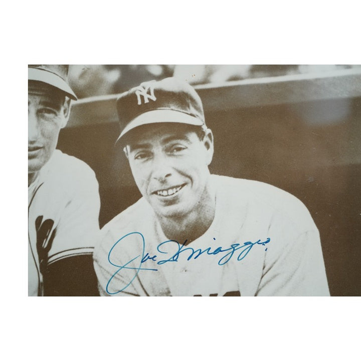 Joe DiMaggio New York Yankees Autographed 11x14 Photo PSA DNA LOA