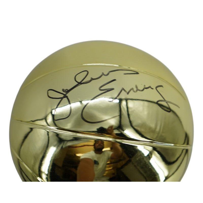 Julius Erving Philadelphia 76ers Autographed Mini Replica Larry O'Brien Trophy Fanatics Auth