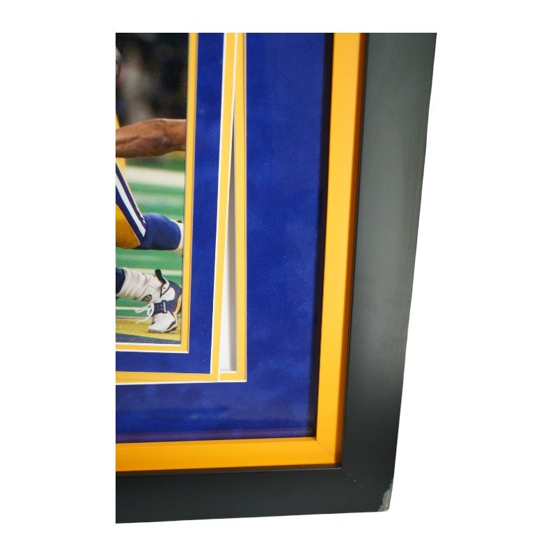 Marshall Faulk Los Angeles Rams Autographed Inscribed Framed Jersey Fanatics Auth