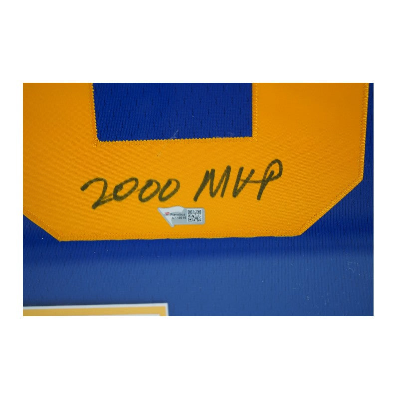 Marshall Faulk Los Angeles Rams Autographed Inscribed Framed Jersey Fanatics Auth