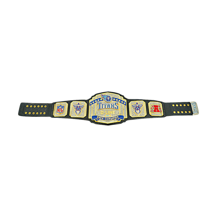 2007 Tennessee Titans Team Signed Championship Wrestling Belt JSA LOA