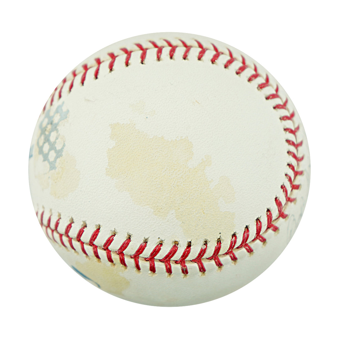 Bob Feller Cleveland Indians Autographed Inscribed HOF OMLB Baseball JSA COA