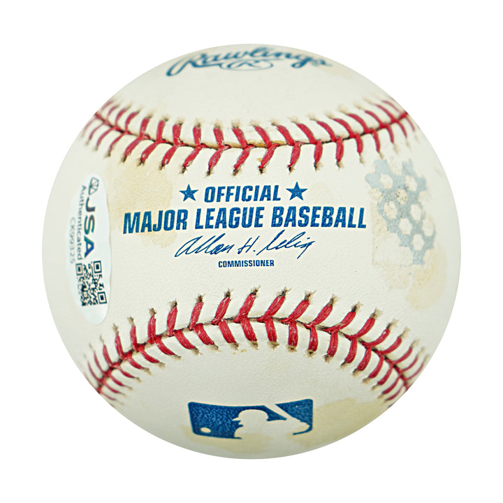 Bob Feller Cleveland Indians Autographed Inscribed HOF OMLB Baseball JSA COA