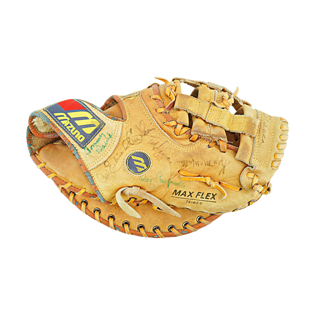 Snider Roe Branca Podres Los Angeles Dodgers Multi Signed Mizuno Baseball Glove 14 Autos JSA LOA