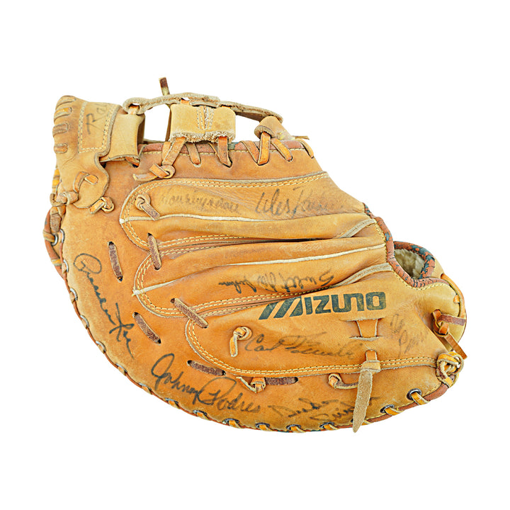 Snider Roe Branca Podres Los Angeles Dodgers Multi Signed Mizuno Baseball Glove 14 Autos JSA LOA