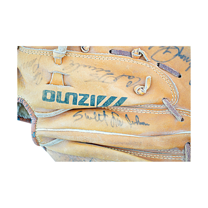 Snider Roe Branca Podres Los Angeles Dodgers Multi Signed Mizuno Baseball Glove 14 Autos JSA LOA