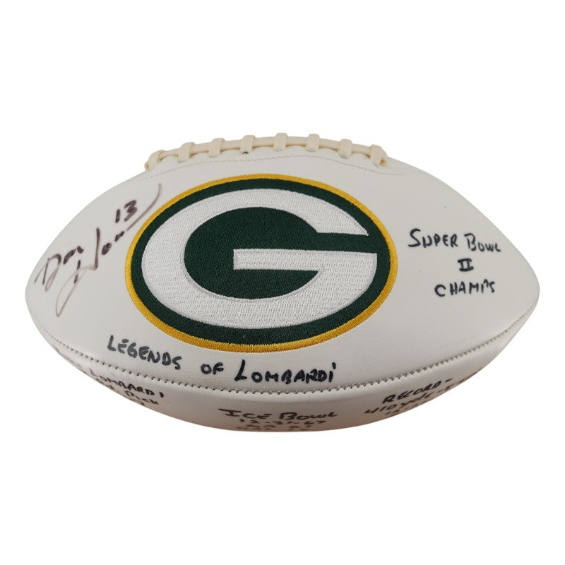Dan Horn Green Bay Packers Autographed Inscribed Packers Football JSA COA