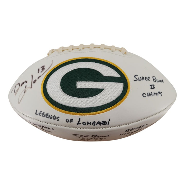 Dan Horn Green Bay Packers Autographed Inscribed Packers Football JSA COA