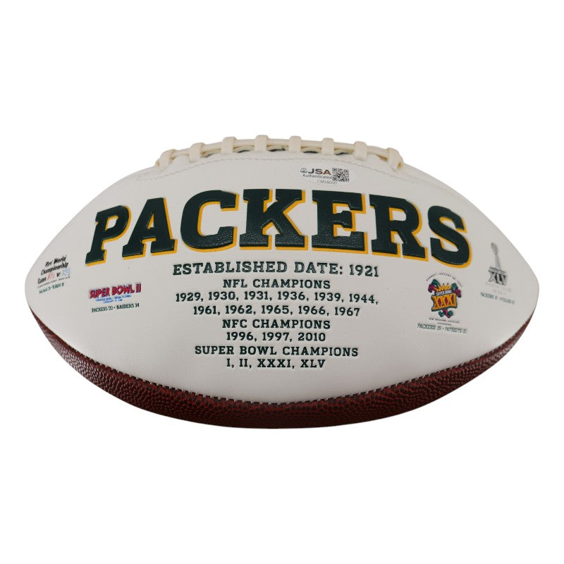 Dan Horn Green Bay Packers Autographed Inscribed Packers Football JSA COA