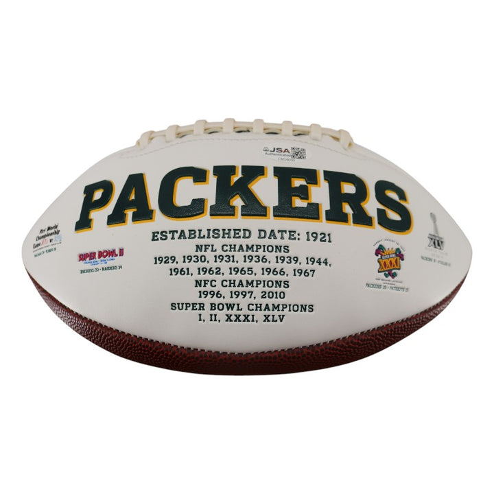 Dan Horn Green Bay Packers Autographed Inscribed Packers Football JSA COA