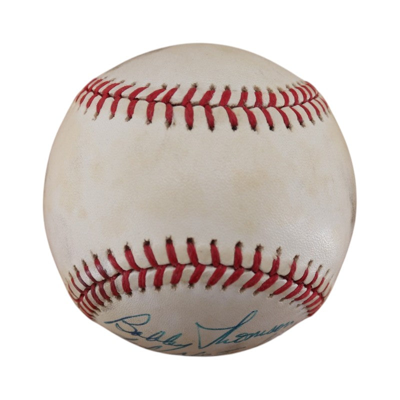 Ralph Branca Brooklyn Dodgers Autographed Inscribed ONL Baseball JSA COA