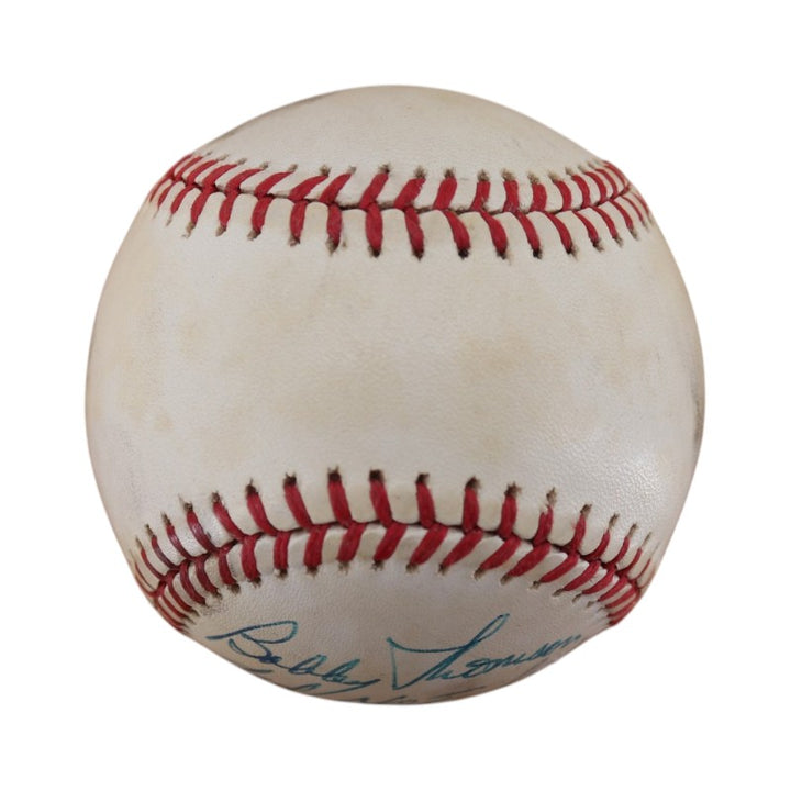Ralph Branca Brooklyn Dodgers Autographed Inscribed ONL Baseball JSA COA