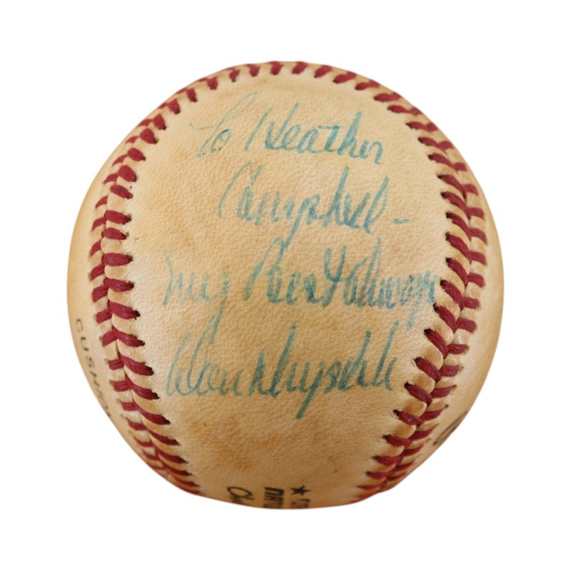 Don Drysdale Los Angeles Dodgers Autographed Personalized ONL Baseball JSA COA