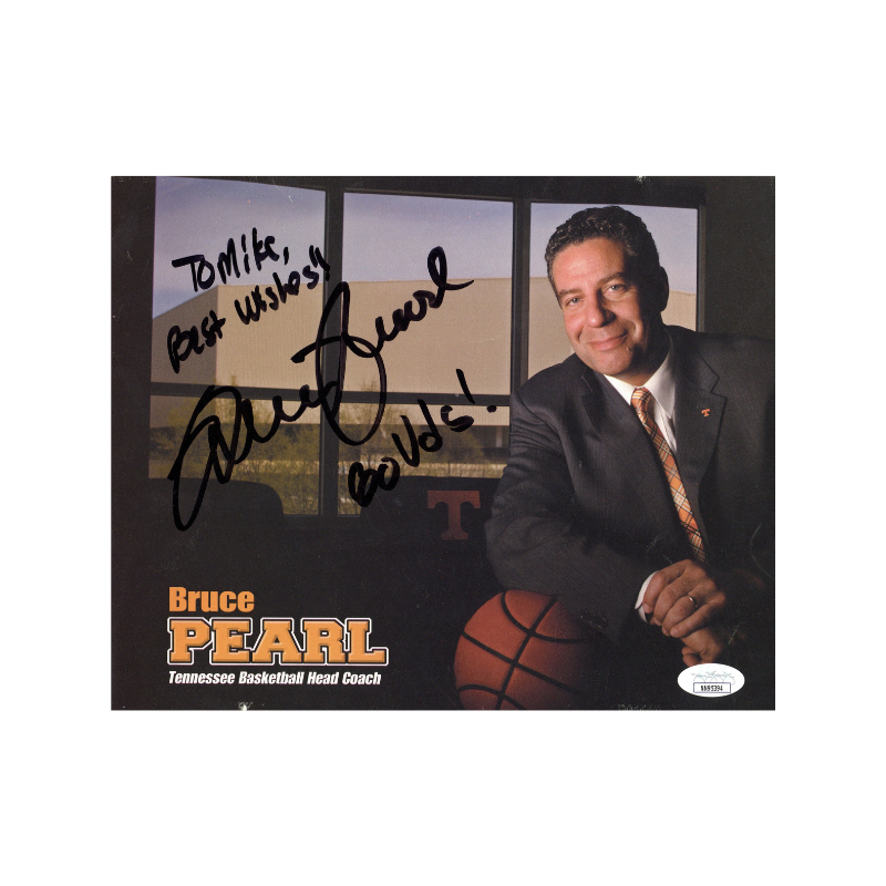 Bruce Pearl Autographed Signed Inscribed 8x10 Photo (JSA COA)