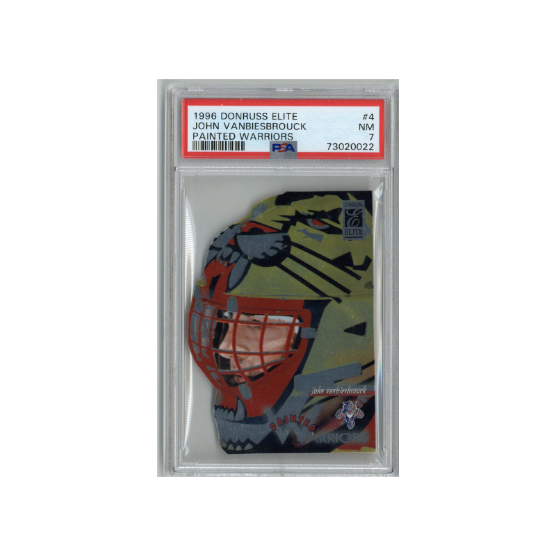 1996 Donruss Elite John Vanbiesbrouck Painted Warriors PSA 7