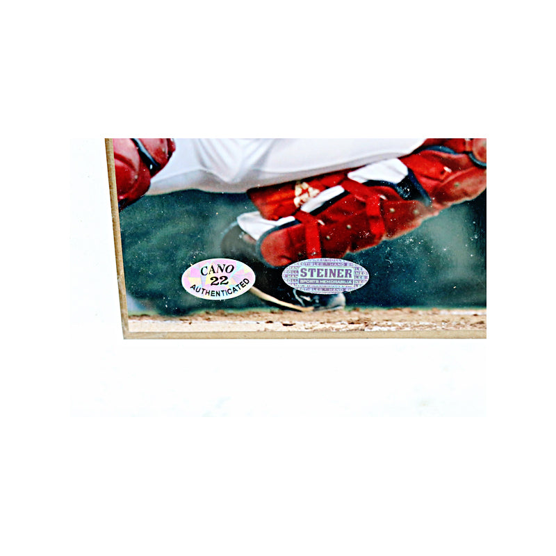 Robinson Cano New York Yankees Autographed Signed Hitting Framed 8x10 Photo (Steiner COA)