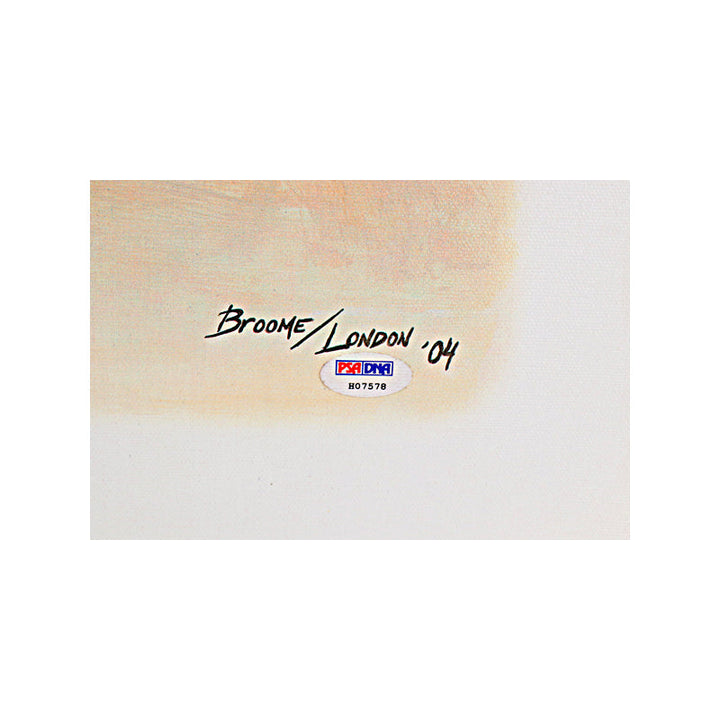 Joe Frazier Autographed Signed "Frazier Floors Ali" 26x36 New York Times Cover Canvas (PSA Holo)