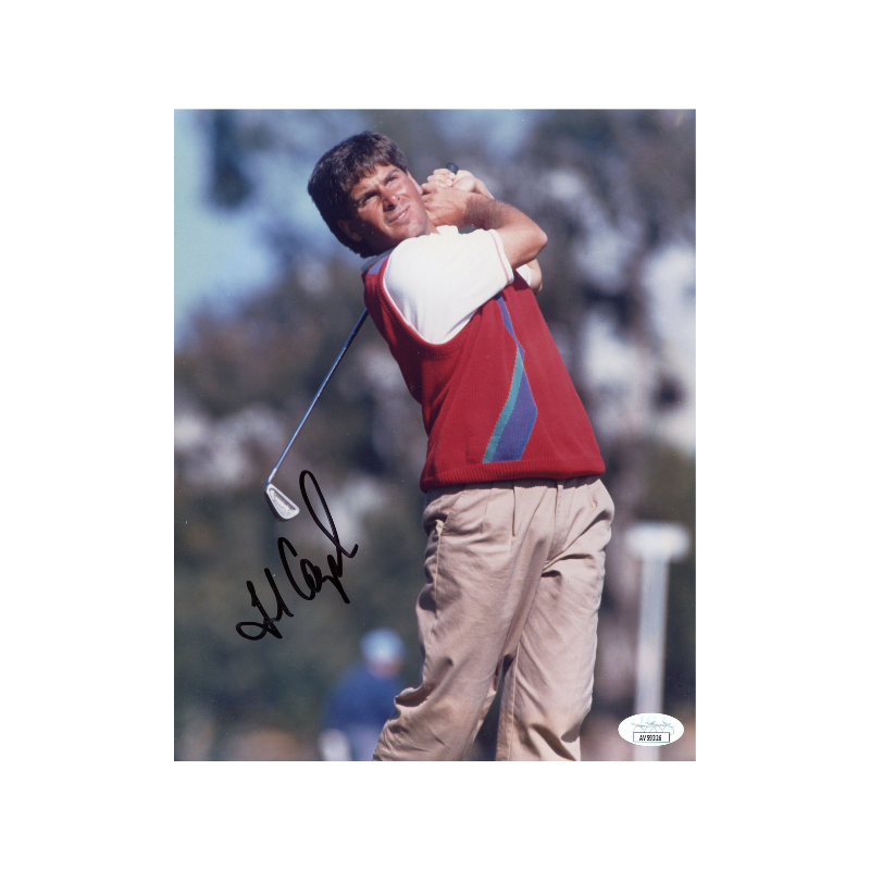 Fred Couples Golfer Autographed Signed 8x10 Swinging Photo (JSA COA)