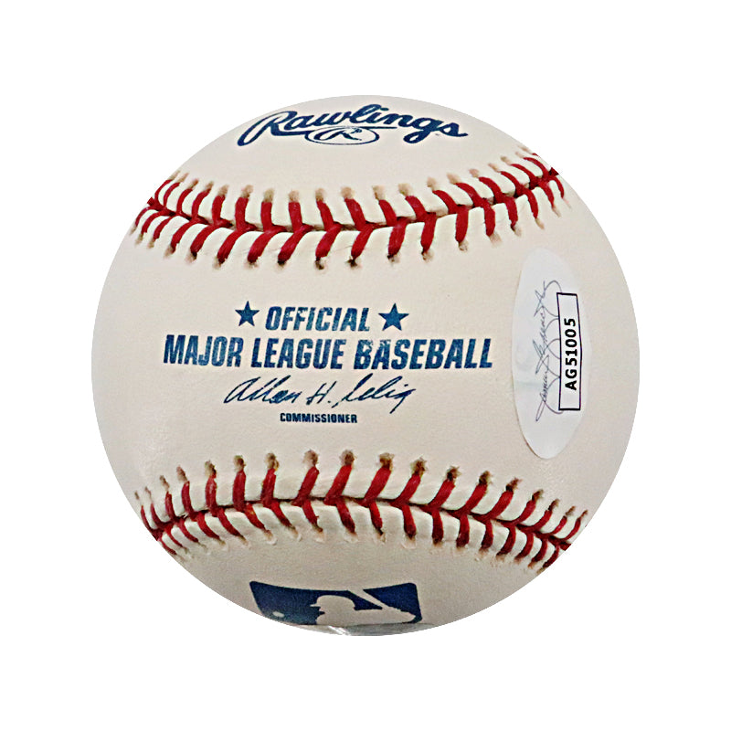 Ralph Branca Brooklyn Dodgers Autographed Signed Inscribed Ã¢â‚¬Å“To Jim, All Best WishesÃ¢â‚¬Â OMLB Baseball (JSA COA #AG51005)