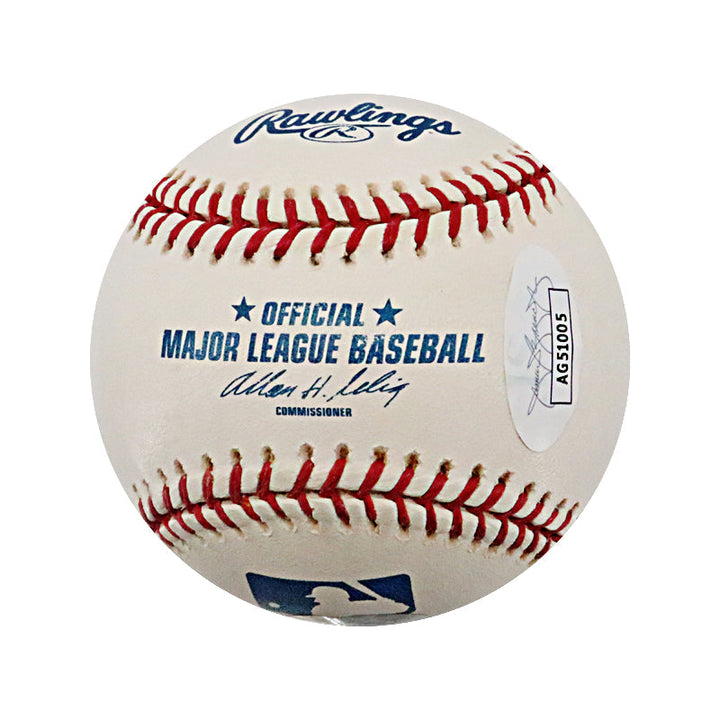 Ralph Branca Brooklyn Dodgers Autographed Signed Inscribed Ã¢â‚¬Å“To Jim, All Best WishesÃ¢â‚¬Â OMLB Baseball (JSA COA #AG51005)