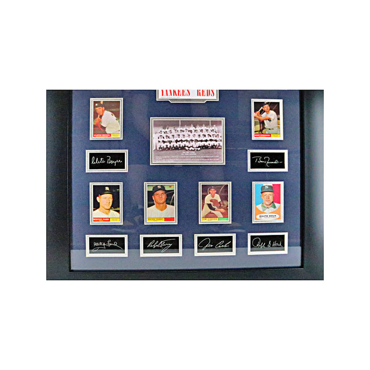 Mickey Mantle, Roger Maris, Yogi Berra New York Yankees 1961 World Series Champions Facsimile Signature Framed Card Collage