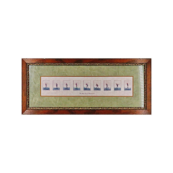 The Golf Swing Progression Framed Lithograph