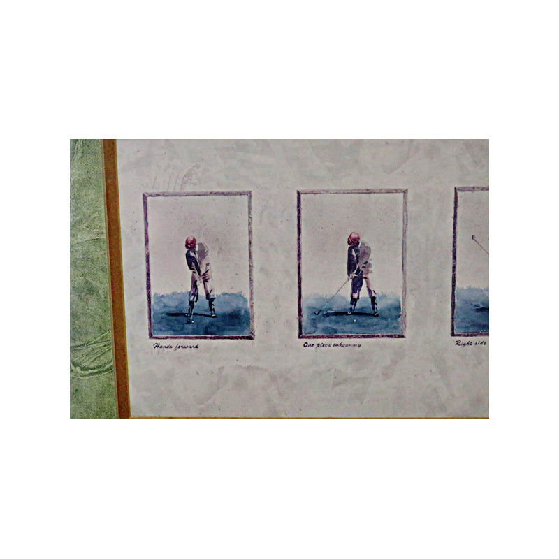 The Golf Swing Progression Framed Lithograph