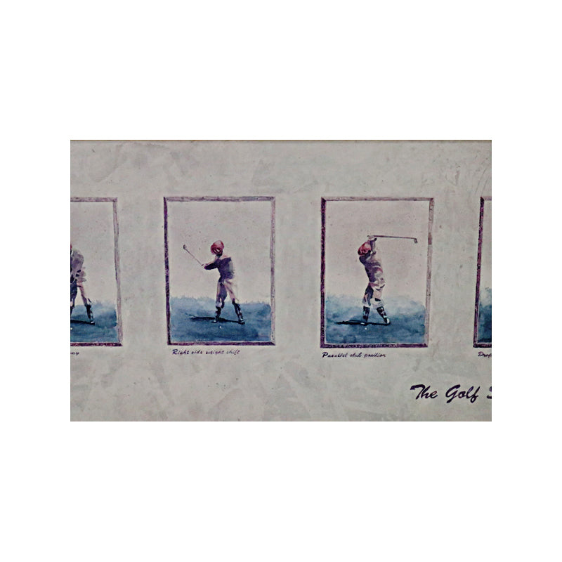 The Golf Swing Progression Framed Lithograph