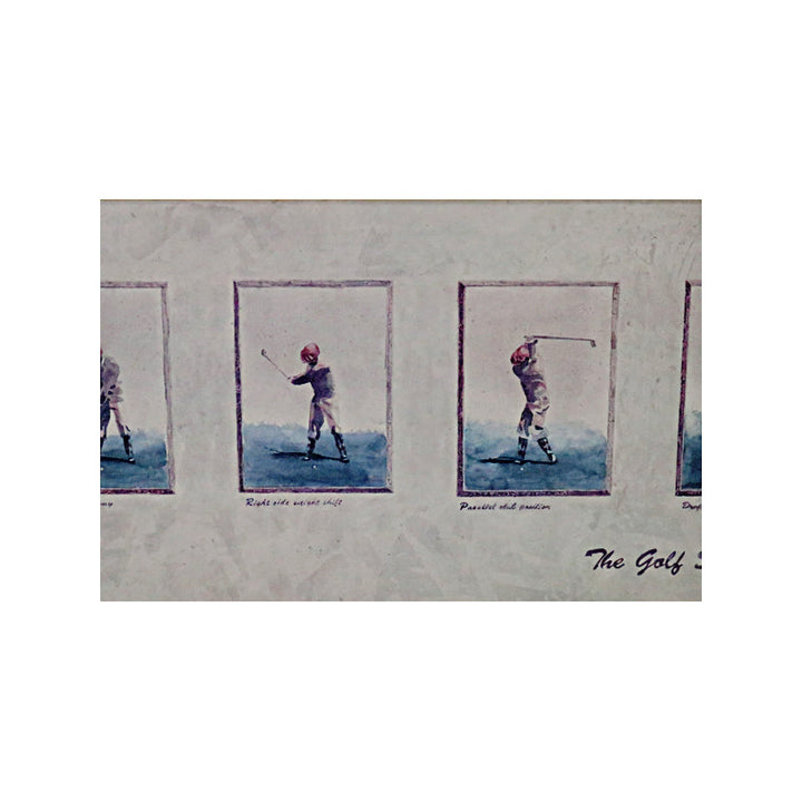 The Golf Swing Progression Framed Lithograph