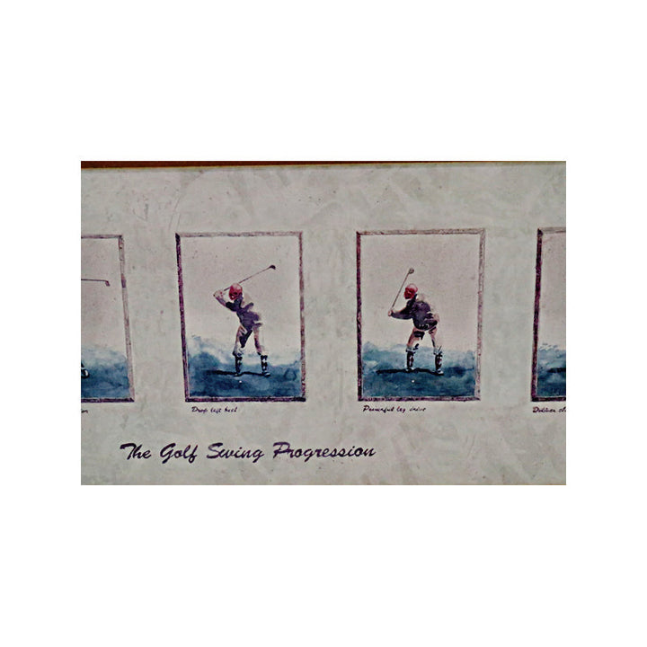 The Golf Swing Progression Framed Lithograph