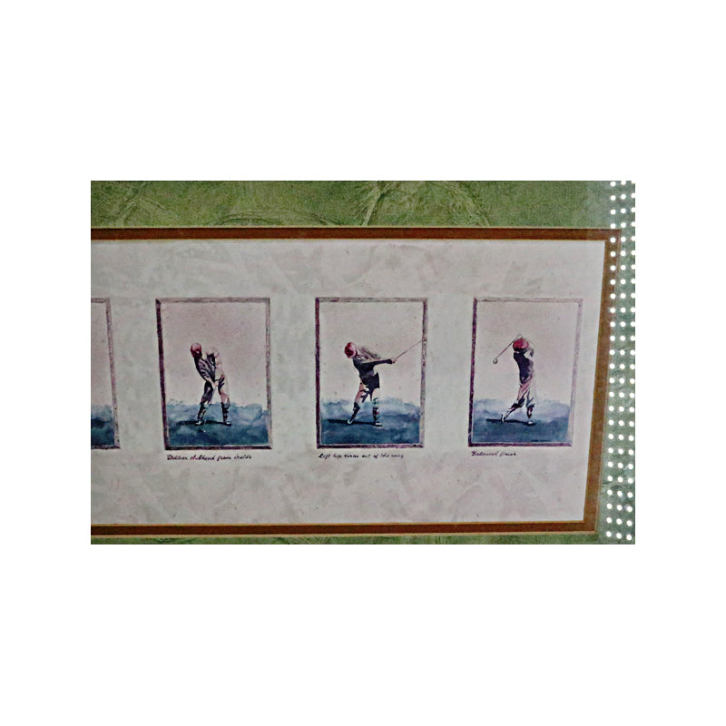 The Golf Swing Progression Framed Lithograph