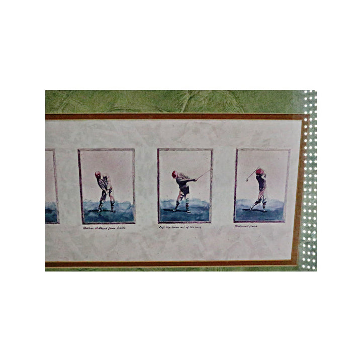 The Golf Swing Progression Framed Lithograph