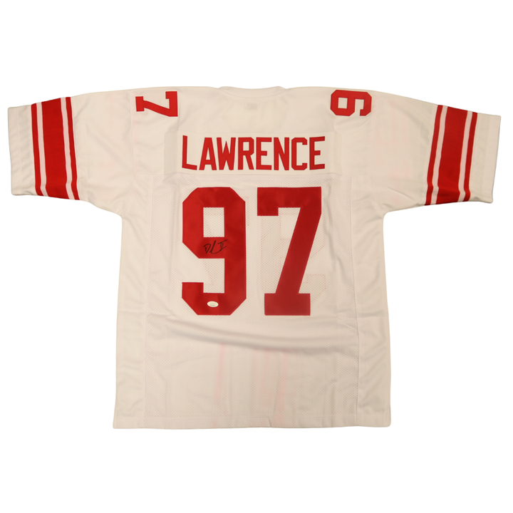 Dexter Lawrence New York Giants Autographed White Replica Jersey JSA Holo