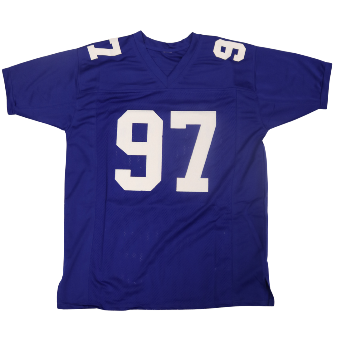 Dexter Lawrence New York Giants Autographed Blue Replica Jersey JSA Holo