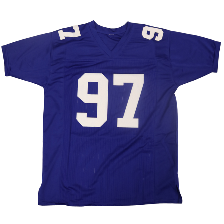 Dexter Lawrence New York Giants Autographed Blue Replica Jersey JSA Holo