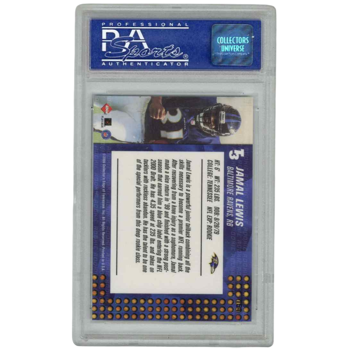 Jamal Lewis Baltimore Ravens 2000 Collector's Edge T-3 Retail RC #154 (PSA 9)