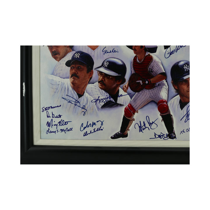 Jackson Guidry New York Yankees Multi Signed 20x24 Canvas All American Holo